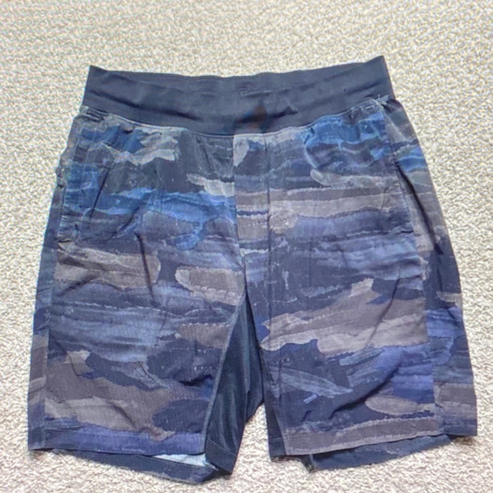 lululemon athletica Navy Camo Athletic Shorts